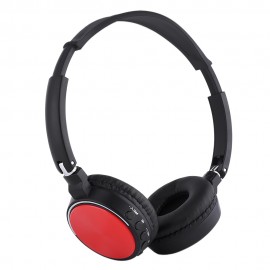 BT - 815 WIRELESS STEREO BLUETOOTH V4.0 EDR HEADPHONE WITH FM RADIO TF CARD SLOT (RED)