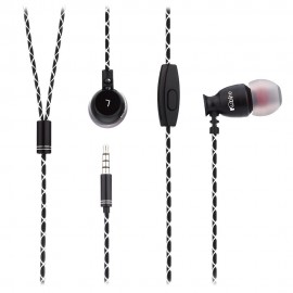 T - 006J 3.5MM HIFI IN-EAR EARPHONES MUSIC HEADPHONES (BLACK)