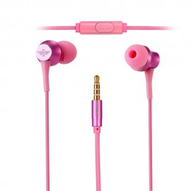 T3 ON-CORD CONTROL CALLS ANSWER WIRED IN-EAR EARPHONES (PINK)