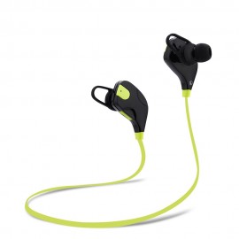 QY7S BLUETOOTH V4.1 WIRELESS NOISE CANCELLING SPORT EARPHONES HEADPHONES (GREEN)