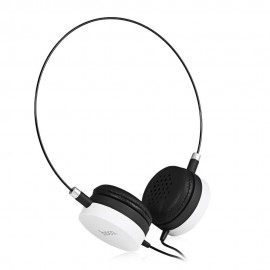 W3 COLORFUL DESIGN WIRED 3.5MM HEADPHONES (WHITE)