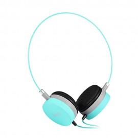 W3 COLORFUL DESIGN WIRED 3.5MM HEADPHONES (BLUE)