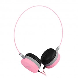 W3 COLORFUL DESIGN WIRED 3.5MM HEADPHONES (PINK)