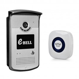 ATZ - DBV03P - 433MHZ NETWORK WIFI DOORBELL 720P 1.0MP NIGHT VISION WITH INDOOR CHIME (SIL