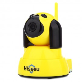 HSY - FH4 DOG TYPE 720P WIFI 10PCS IR LED INDOOR IP CAMERA (YELLOW, US PLUG/EU PLUG) 
