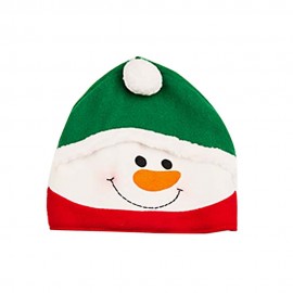 LOVELY CARTOON CHRISTMAS HAT GIFT DECORATION ORNAMENT SUPPLY FOR HOLIDAY PARTY (COLORMIX, 