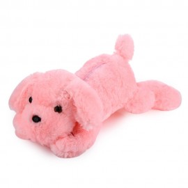 STUFFED CUTE FLASHING DOG PLUSH DOLL TOY GIFT FOR BABY (PINK)