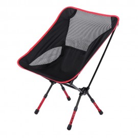 HEIGHTENED CHAIR SEAT FOLDABLE STOOL OUTDOOR EQUIPMENT (RED)
