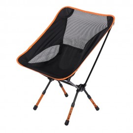 HEIGHTENED CHAIR SEAT FOLDABLE STOOL OUTDOOR EQUIPMENT (ORANGE YELLOW)