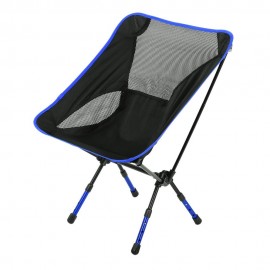 HEIGHTENED CHAIR SEAT FOLDABLE STOOL OUTDOOR EQUIPMENT (DEEP BLUE)