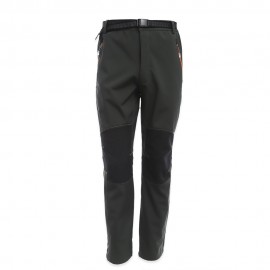 OUTDOOR HIKING TREKKING CLIMBING WINDPROOF WATER RESISTANT WARM SPORTS PANTS (ARMY GREEN, 