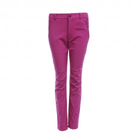 WOMEN SOFTSHELL WINDPROOF WARM FLEECE CLIMBING TROUSERS (ROSE MADDER, SIZE M/L/XL/XXL)
