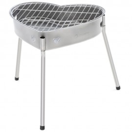 PORTABLE BARBECUE GRILL WITH HEART SHAPE