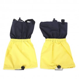 PAIRED OUTDOOR WATER RESISTANT LEG SNOW GAITERS (YELLOW)