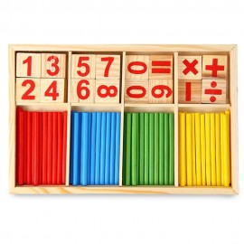 MONTESSORI MATHEMATICAL INTELLIGENCE STICK PRESCHOOL EDUCATIONAL TOYS (COLORMIX)