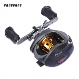 PROBEROS DR - 509 6.3:1 METAL SPOOL SPINNING FISHING LOW-PROFILE REEL 9   1 BALL BEARINGS 