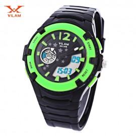 VILAM 14003S DUAL MOVT DIGITAL QUARTZ SPORTS WATCH CALENDAR ALARM CHRONOGRAPH DISPLAY WRIS