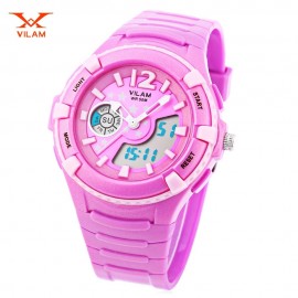 VILAM 14003S DUAL MOVT DIGITAL QUARTZ SPORTS WATCH CALENDAR ALARM CHRONOGRAPH DISPLAY WRIS