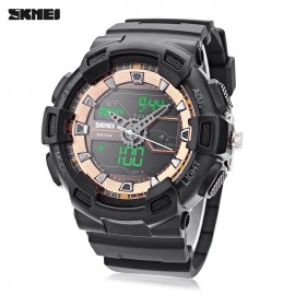 SKMEI 1189 DUAL MOVT DIGITAL QUARTZ SPORTS WATCH CALENDAR ALARM CHRONOGRAPH DISPLAY WRISTW