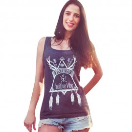 ACTIVE SCOOP NECK SLEEVELESS PRINT SLIM TANK TOP (VIOLET, SIZE S/M/L/XL)