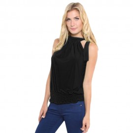 SEXY HALTER LACE-UP TOP (BLACK, SIZE S/M/L/XL)