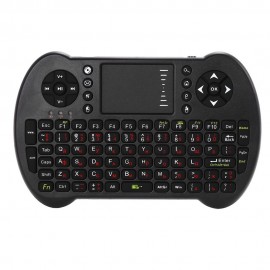 S501 MINI 2.4GHZ WIRELESS QWERTY KEYBOARD AIR MOUSE COMBO (BLACK, RUSSIAN VERSION)