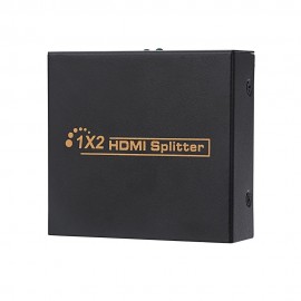 2 PORT HDMI SWITCH SWITCHER SPLITTER (BLACK, UK PLUG)