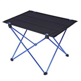 DK - 1 ALUMINUM ALLOY TABLE FOLDING DESK OUTDOOR CAMPING ACCESSORY (DEEP BLUE)