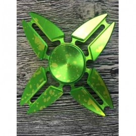 FOUR LEAVES DART SHAPE FOCUS TOY FIDGET HAND SPINNER (GREEN)