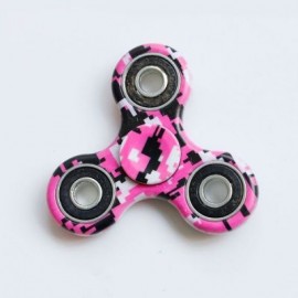 GRAPHIC PATTERN FOCUS TOY FIDGET HAND SPINNER (ROSE RED)