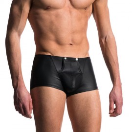MEN'S SEXY NAUGHTY SUPER TIGHT ARTIFICIAL LEATHER (PU) SHORTS (BLACK)
