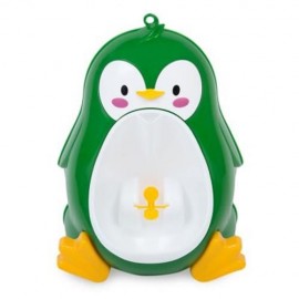 SEPARABLE SUSPENSIBLE LOVELY PENGUIN SHAPE BOYS STANDING URINAL (GREEN)