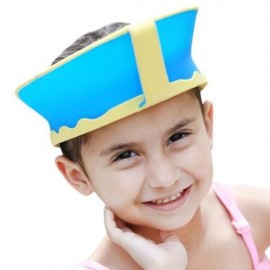 ADJUSTABLE WATERPROOF HAIR WASH SHIELD SHAMPOO CAP FOR CHILDREN (BLUE)