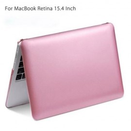 HOCO SIMPLE STYLE ULTRA SLIM PC HARD FULL BODY CASE FOR MACBOOK RETINA 15.4 INCH (ROSE GOL