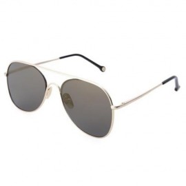 STYLISH FEMALE HOLLOW DESIGN COLOR COATED METAL FRAME SUNGLASSES (#1)