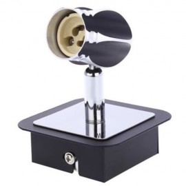 LIGHTME 3W STAINLESS STEEL WALL LIGHT SAVING ENERGY LED MIRROR FRONT LAMP (BRIGHT BLACK)