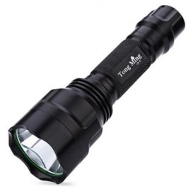 TONGMING C8 CREE XPE 5W 300LM LED FLASHLIGHT WITH BATTERY CHARGER (BLACK)