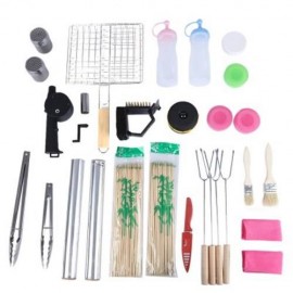 OUTDOOR BARBECUE TOOLS SET CONTAINS 16 DIFFERENT KINDS OF BBQ ACCESSORIES (COLORMIX)