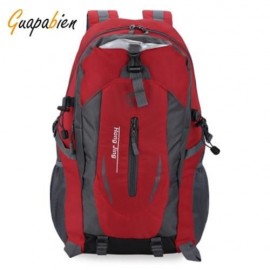 GUAPABIEN PATCHWORK BUCKLE LADDER LOCK ZIPPER S SHAPE MESH STRAP OUTDOOR PORTABLE BACKPACK