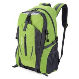 GUAPABIEN PATCHWORK BUCKLE LADDER LOCK ZIPPER S SHAPE MESH STRAP OUTDOOR PORTABLE BACKPACK