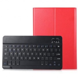 LEATHER REMOVABLE WIRELESS BLUETOOTH KEYBOARD MAGNETIC STAND FOLIO PROTECTIVE COVER SCREEN