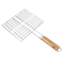 OUTDOOR BARBECUE FISH GRILL NET MESH TOOL ACCESSORY (SILVER)