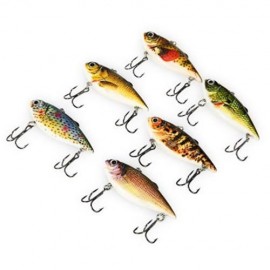 PROBEROS 6PCS OUTDOOR FISHING LURES BAIT WITH 2 HOOK (COLORMIX)