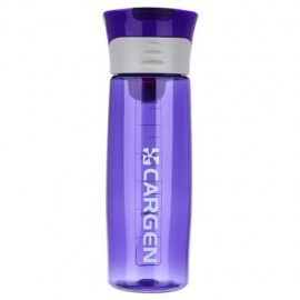CARGEN R71010 600ML PORTABLE PLASTIC FUNCTION SPORT BOTTLE FOR CYCLING HIKING OFFICE (PURP
