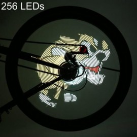 FT - 801 256 LEDS DIY BICYCLE WATERPROOF COLORFUL CHANGING VIDEO PICTURES BIKE WHEEL SPOKE