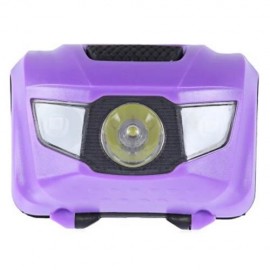 3-LED BICYCLE LIGHT WATER RESISTANT TORCH WITH MOUNT FLASH (PURPLE)