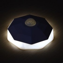 USB RECHARGEABLE HUMAN BODY INDUCTION LED LIGHT INFRARED SENSOR NIGHT LAMP (WHITE)