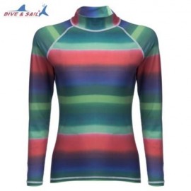 DIVE - SAIL LS - 607 SUN PROTECTION SHIRT RASHGUARD SWIM CLOTH WITH LONG SLEEVES (BLUE AND