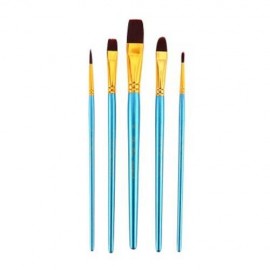 ZHUTING 5PCS PAINTING BRUSH NYLON HAIR ARTIST WATERCOLOR ACRYLIC OIL PAINTING DRAWING TOOL