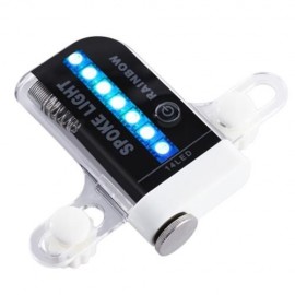 WATER RESISTANT CYCLING WHEEL FLASH SPOKE LIGHT WITH 30-PATTERNS (BLACK)